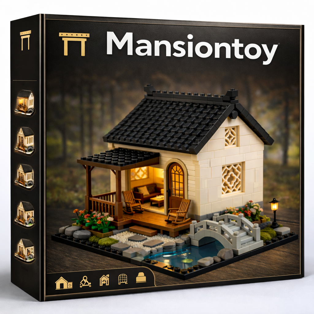 Elegant Garden Cottage Building Set